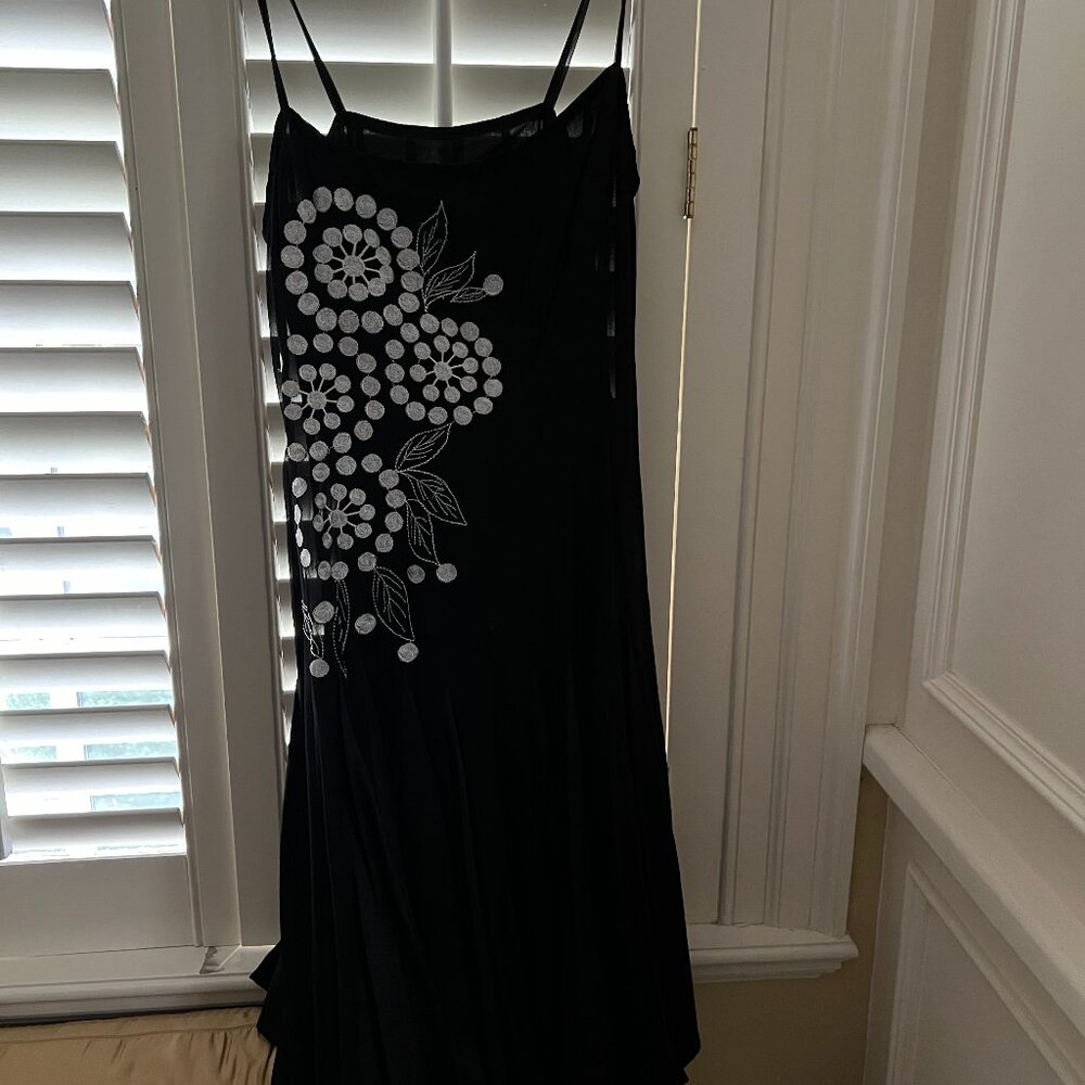 Manyus Spaghetti Strap Silk Dress